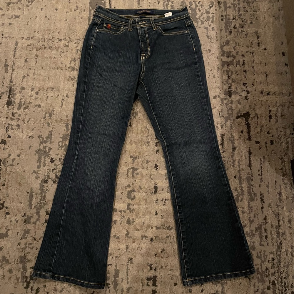 vintage dark wash bootcut jeans
